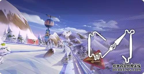 好玩网页游戏手游冰山滑雪场赛道介绍