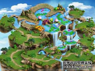 图:蓬莱仙境各色风光尽在《传奇类网页游戏》