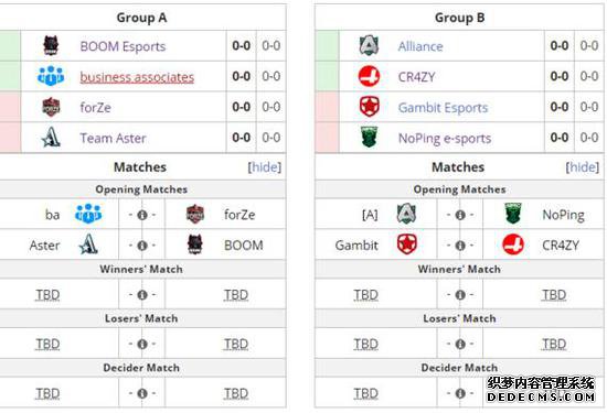 基辅Minor赛程出炉 Aster明日迎战BOOM
