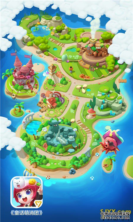 冒险童话奇遇记 《童话萌消团》梦幻地图美景 手机游戏网
